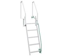 vidaXL Dock Ladder Other Silver 58 x 77 x 191 cm Aluminium