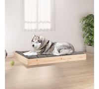 vidaXL Dog Bed 101.5x74x9 cm Solid Wood Pine