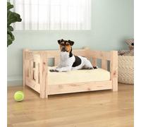 Dog Bed 55.5x45.5x28 cm Solid Wood Pine
