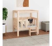 vidaXL Dog Bed 65.5x50.5x70 cm Solid Wood Pine