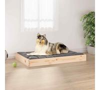 vidaXL Dog Bed 91.5x64x9 cm Solid Wood Pine