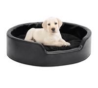 (black, 69 x 59 x 19 cm) vidaXL Dog Bed Plush and Faux Leather Pet Cushion Multi Colours Multi Sizes