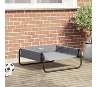 Vidaxl Dog Bed Folding Manual Light Grey 70 X 70 X 28.5 Cm Steel