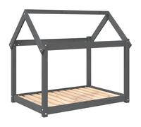 vidaXL Dog Bed Grey 101x70x90 cm Solid Wood Pine