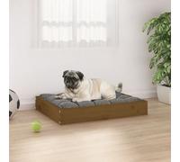 Vidaxl Dog Bed Honey Brown 61,5X49X9 Cm Solid Wood Pine