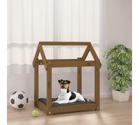 vidaXL Dog Bed Honey Brown 61x50x70 cm Solid Wood Pine
