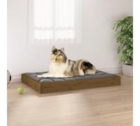 Vidaxl Dog Bed Honey Brown 91.5X64X9 Cm Solid Wood Pine