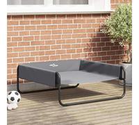 vidaXL Dog Bed Light Grey L Oxford Fabric and Steel