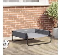 vidaXL Dog Bed Light Grey M Oxford Fabric and Steel