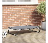 vidaXL Dog Bed Light Grey M Oxford Fabric and Steel