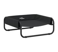 (57 x 57 x 24 cm) vidaXL Elevated Dog Bed Raised Dog Cot Anthracite Oxford Fabric and Steel
