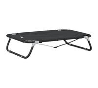 (80 x 55 x 18 cm) vidaXL Dog Bed Foldable Raised Dog Cot Anthracite Oxford Fabric and Steel