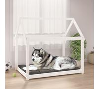 vidaXL Dog Bed White 111x80x100 cm Solid Wood Pine