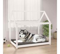 vidaXL Dog Bed White 111x80x100 cm Solid Wood Pine UK HOT
