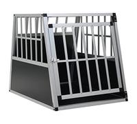 vidaXL Dog Cage, Dog House with Single Door, Transparent Dog Kennels Suitable for The Trunk of The Car, Portable Puppy Crate Carrier
