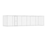 vidaXL Dog Cage Silver 800 x 200 x 256 cm Galvanised Steel,