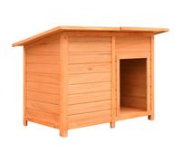 vidaXL Solid Pine & Fir Wood Dog Cage 120x77x86cm Pet Cabin Furniture Kennel