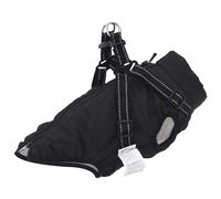 vidaXL Dog Coat with Harness Waterproof Reflective Black 2XL