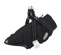 vidaXL Dog Coat with Harness Waterproof Reflective Black L