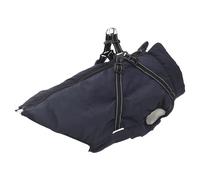 vidaXL Dog Coat with Harness Waterproof Reflective Navy Blue 6XL