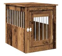 vidaXL Dog Crate Furniture Old Wood 55x75x65 cm Engineered Wood, Brown
