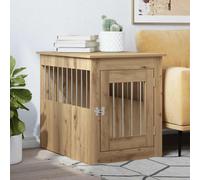 vidaXL Dog Crate Furniture Artisan Oak 55x75x65 cm Engineered Wood