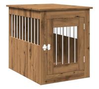 vidaXL Dog Crate Furniture Artisan Oak 55x75x65 cm Engineered Wood, Brown