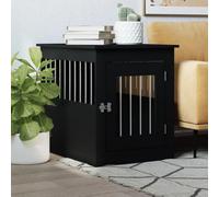 Vidaxl Dog Crate Furniture Black 55X75X65 Cm Engineered Wood