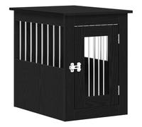 vidaXL Dog Crate Furniture Black Oak 45x62x59 cm Engineered Wood