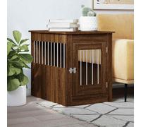 vidaXL Dog Crate Furniture Brown Oak 55x80x68 cm Engineered Wood