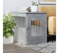 vidaXL Dog Crate Furniture Concrete Grey 55x75x65 cm Engineered Wood