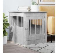 vidaXL Dog Crate Furniture Concrete Grey 64.5x80x71 cm Engineered Wood