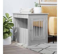 vidaXL Dog Crate Furniture Grey Sonoma 55x80x68 cm Engineered Wood