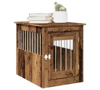 vidaXL Dog Crate Furniture Old Wood 55x75x65 cm Engineered Wood