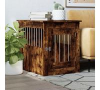 vidaXL Dog Crate Furniture Smoked Oak 55x75x65 cm Engineered Wood