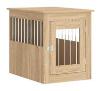 vidaXL Dog Crate Furniture Sonoma Oak 55x75x65 cm Engineered Wood
