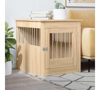 vidaXL Dog Crate Furniture Sonoma Oak 64.5x80x71 cm Engineered Wood