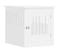 vidaXL Dog Crate Furniture White 64.5x80x71 cm Engineered Wood