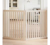 vidaXL Dog Gate Foldable 2 Panels 160 cm Poplar Wood