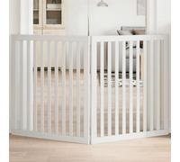 Vidaxl Dog Gate Foldable 2 Panels White 160 Cm Poplar Wood