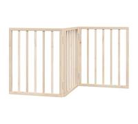 vidaXL Dog Gate Foldable 3 Panels 150 cm Poplar Wood