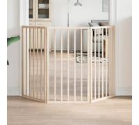 vidaXL Dog Gate Foldable 3 Panels 150 cm Poplar Wood