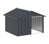 vidaXL Dog House Anthracite 116.5x103x81.5 cm Galvanised Steel