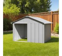 Vidaxl Dog House Grey 116.5X103X81.5 Cm Galvanised Steel