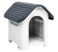 vidaXL Dog House Grey 59x75x66 cm Polypropylene