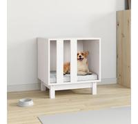 vidaXL Dog House White 50x40x52 cm Solid Wood Pine
