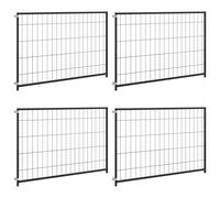 vidaXL Dog Kennel Black 300 x 100 x 70 cm Steel