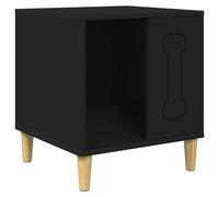 vidaXL Dog Kennel, Black, 44 x 42 x 49 cm, Wood Material, Living Room, Rectangular Minimalist Design, Multifunctional Storage, Durable Materials, Modern Exterior, Practical Solutions