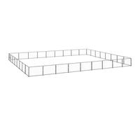 vidaXL Dog Kennel Black 72 m² Steel NEW