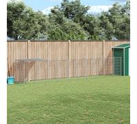 vidaXL Dog Kennel Silver 6.05 M Steel, Silver